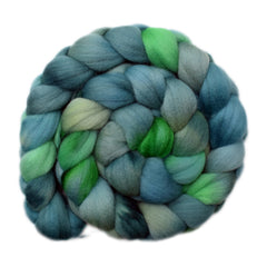 Hand painted Punta Arenas Merino wool roving for hand spinning and felting