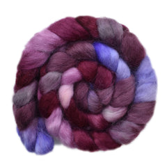 Hand painted Teeswater wool roving for hand spinning and felting