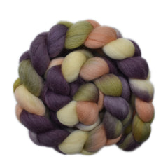 Hand painted Falkland wool roving for hand spinning and felting