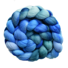 Hand painted Punta Arenas wool roving for hand spinning and felting