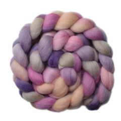 Hand painted Falkland wool roving for hand spinning and felting
