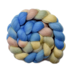 Hand painted Falkland wool roving for hand spinning and felting