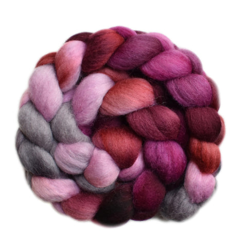 Falkland Wool Roving - Roses 2 - 4.2 ounces
