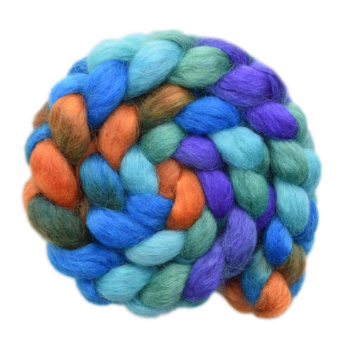 Wensleydale Wool Roving - Summer Dreams - 4.2 ounces