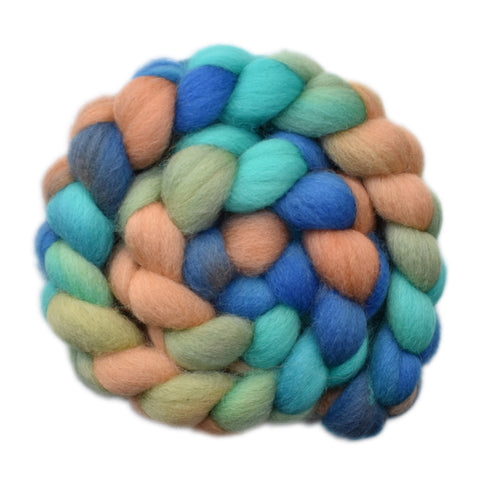 Lleyn Wool Roving - Prairie Stream 1 - 3.9 ounces