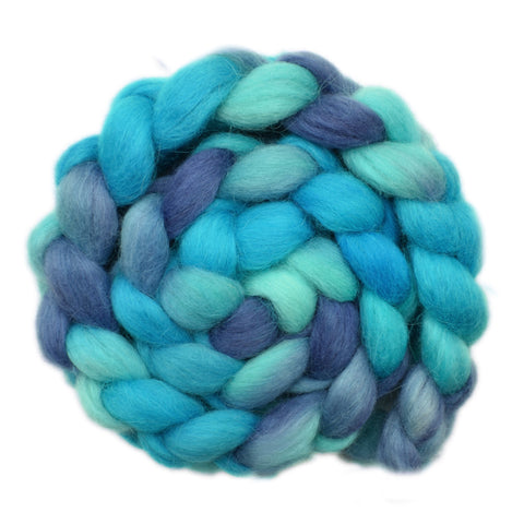 Norwegian Lustre Wool Roving - Lagoon 1 - 4.1 ounces