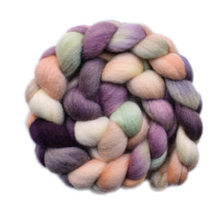 Hand painted Falkland wool roving for hand spinning and felting