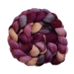 Hand painted Punta Arenas wqol roving for hand spinning and felting