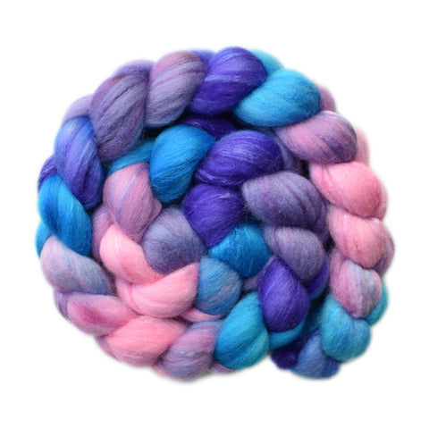 Silk / Polwarth 15/85% Wool Roving - Favorite Blanket 1 - 4.3 ounces