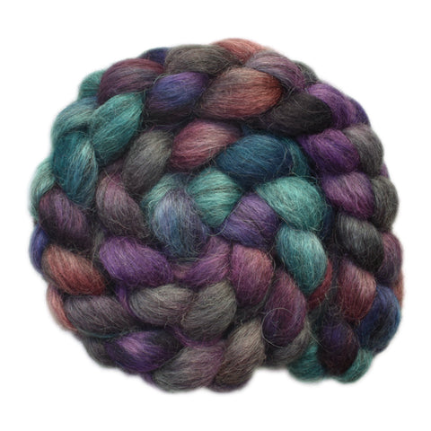 Gray Masham Wool Roving - Solid Stance 2 - 4.0 ounces