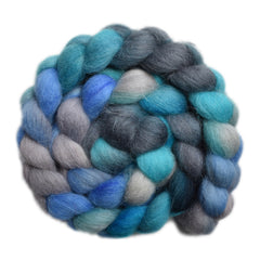 Hand painted Scandinavian mountain wool for hand spinning and felting