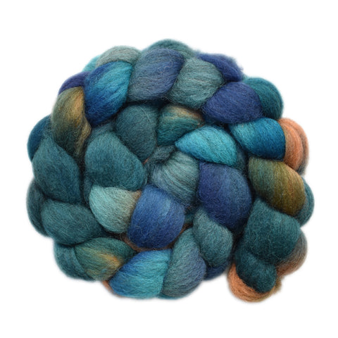 Gray Corriedale Wool Roving - Officer 1 - 4.2 ounces