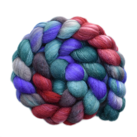 Silk / BFL 25/75% Wool Roving - Duty Line 1 - 4.2 ounces