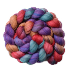 Silk / Merino 20/80% Wool Roving - Meetups 1 - 4.2 ounces