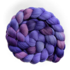 Hand painted Punta Arenas Merino wool roving for hand spinning and felting