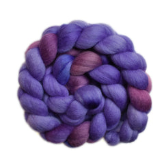 Hand painted Falkland wool roving for hand spinning and felting