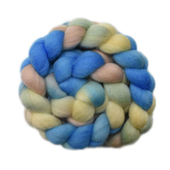 Hand painted Falkland wool roving for hand spinning and felting