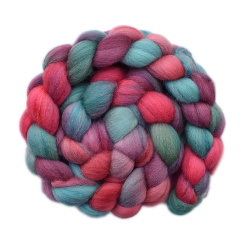 Silk / Polwarth 15/85% Wool Roving - After the Holidays 1 - 4.2 ounces