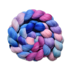 Hand painted Punta Arenas Merino wool roving for hand spinning and felting