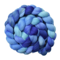 Hand painted Merino wool roving for hand spinning and felting