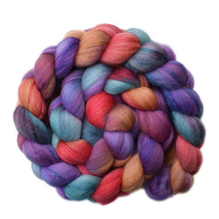 Silk / Merino 20/80% Wool Roving - Meetups 2 - 4.2 ounces