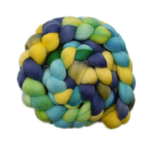 South American Wool Roving - Sun & Sky 1 - 4.1 ounces