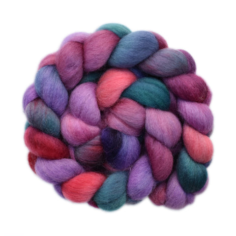 Corriedale Wool Roving - Cozy Scene 1 - 4.0 ounces