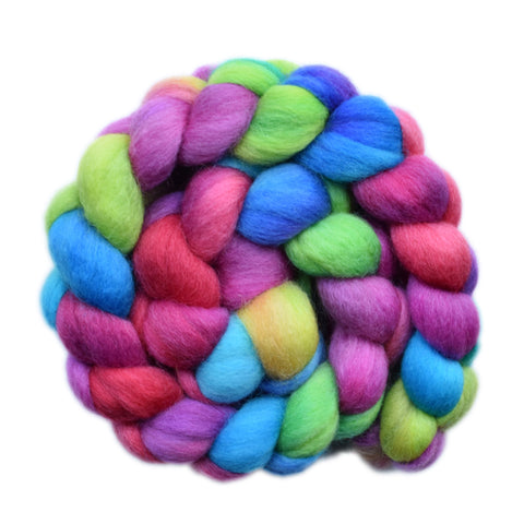 Falkland Wool Roving - Playground Fun 2 - 4.1 ounces