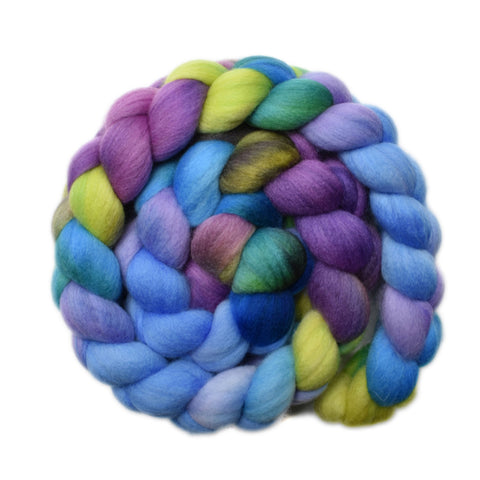 Punta Arenas Merino Wool Roving, 21.5 micron - Amidst the Flowers 2 - 4.2 ounces