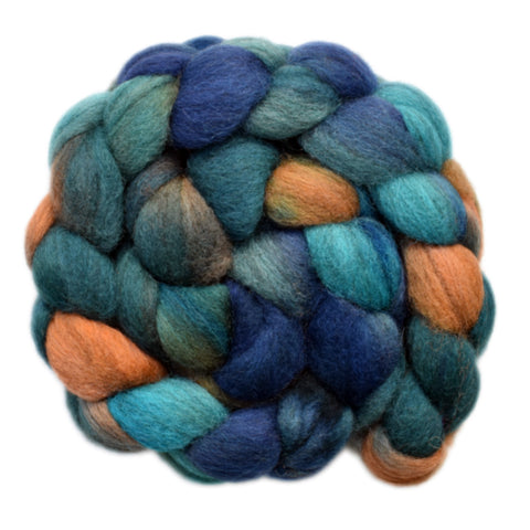 Gray Corriedale Wool Roving - Officer 2 - 4.1 ounces