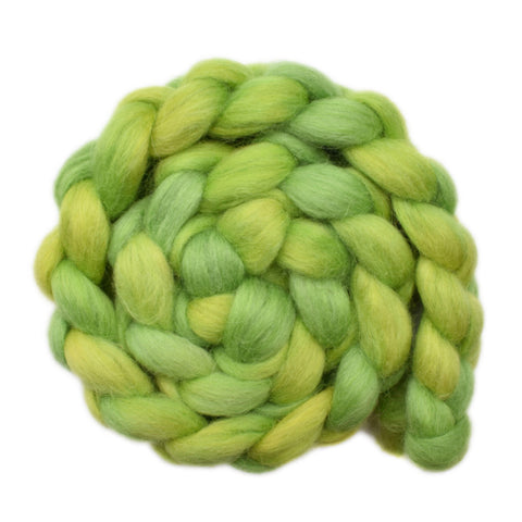 Norwegian Lustre Wool Roving - Limeade 1 - 4.1 ounces