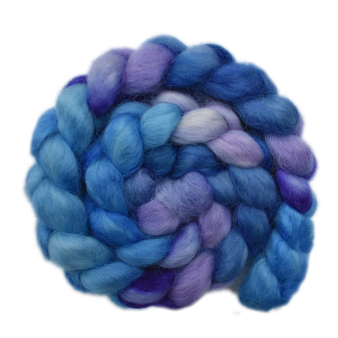 Teeswater Wool Roving - Swirling Sky - 4.3 ounces