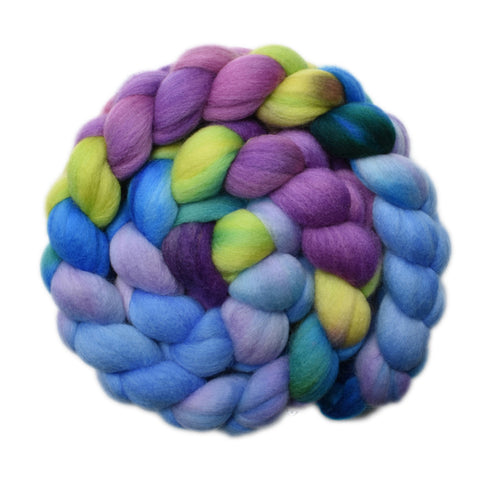 Punta Arenas Merino Wool Roving, 21.5 micron - Amidst the Flowers 1 - 4.3 ounces