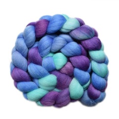 Hand painted Punta Arenas Merino wool roving for hand spinning and felting