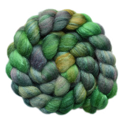 Silk / BFL 25/75% Wool Roving - Forest Lookout 1 - 4.2 ounces