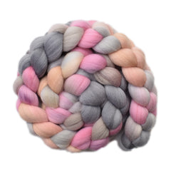 Hand painted Merino wool roving for hand spinning and felting