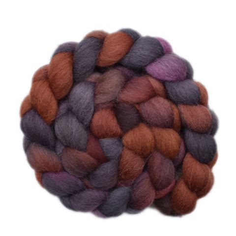 Galway Wool Roving - Charcoal 1 - 4.0 ounces