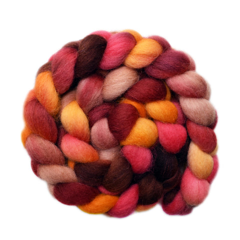 Bergschaf Wool Roving - Fire Breather 1 - 4.3 ounces