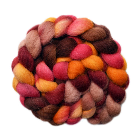 Bergschaf Wool Roving - Fire Breather 2 - 4.2 ounces