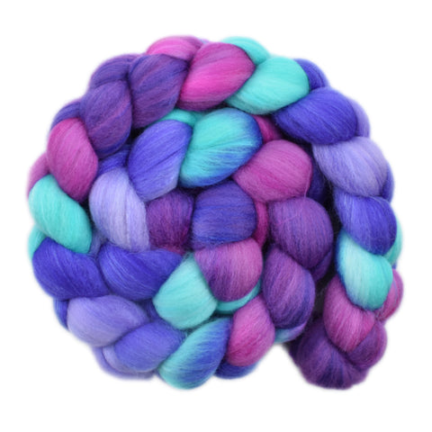 Silk / Polwarth 15/85% Wool Roving - In the Cold 1 - 4.1 ounces