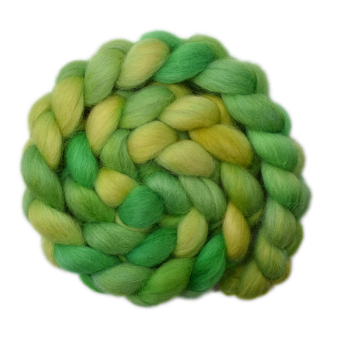 Norwegian Lustre Wool Roving - Hosta in Leaf 1 - 4.3 ounces