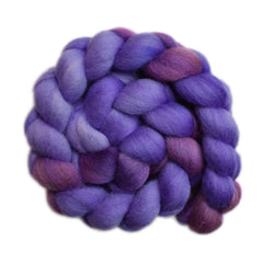 Hand painted Falkland wool roving for hand spinning and felting