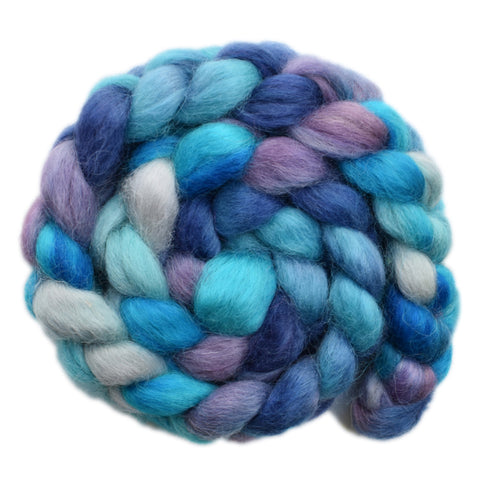 Teeswater Wool Roving - Refreshing Swim - 4.1 ounces