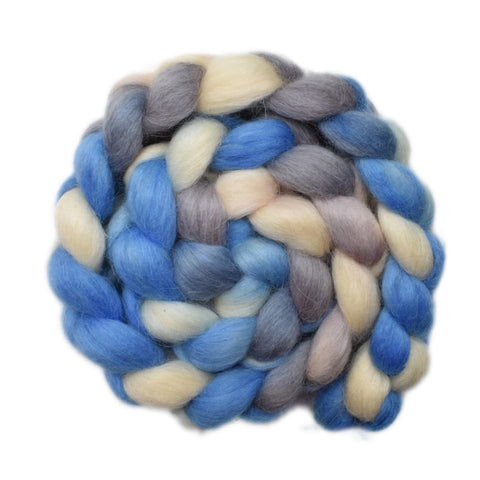 Norwegian Lustre Wool Roving - Clouds in the Sky 2 - 4.2 ounces