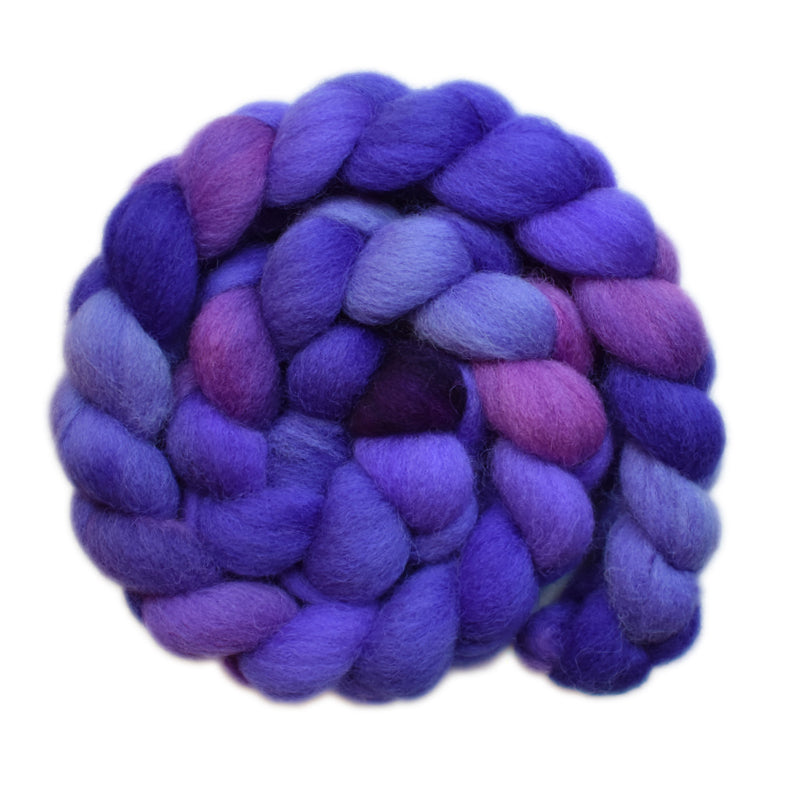 Hand  painted Galway wool roving for hand spinning and felting