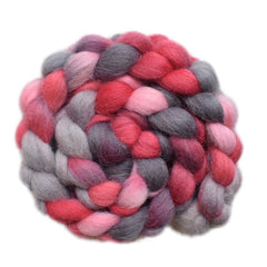 Hand painted Scandinavian mountain wool for hand spinning and felting
