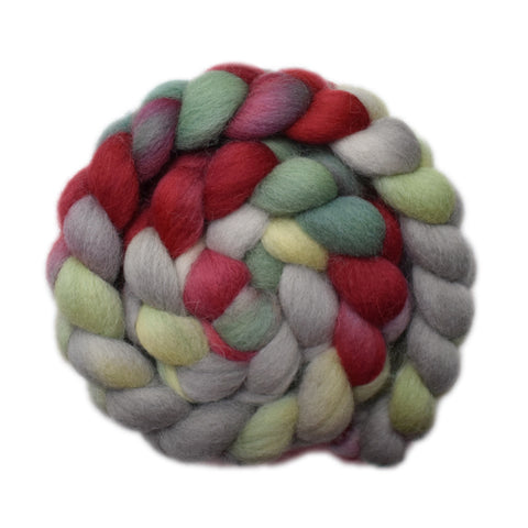 Brecknock Hill Cheviot Wool Roving - Refreshing 2 - 4.1 ounces