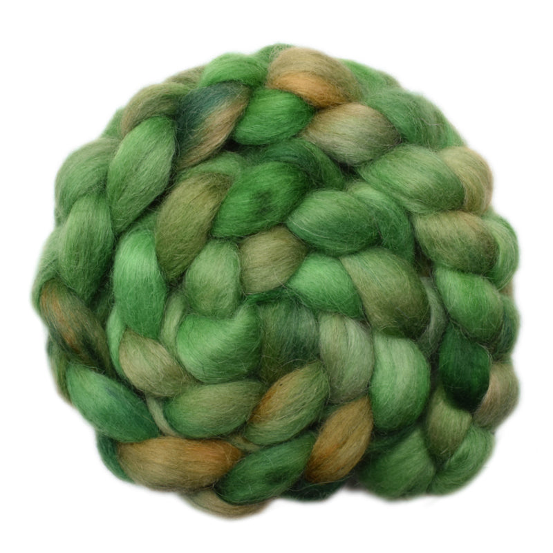 Norwegian Lustre Wool Roving - Forest Scene 1 - 4.3 ounces