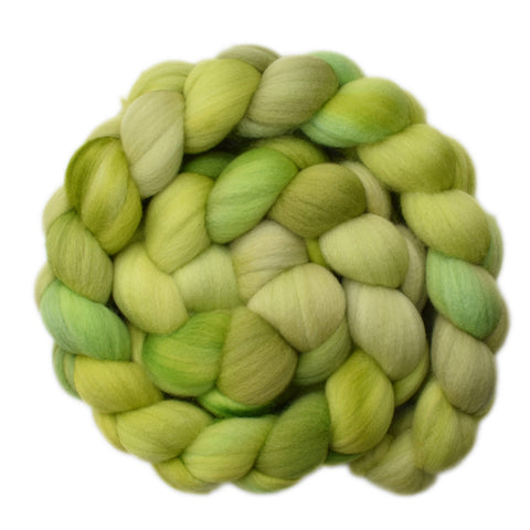 Merino Wool Roving, 19 micron - Lemongrass 1 - 4.1 ounces