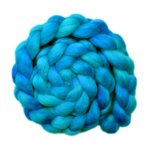 Norwegian Lustre Wool Roving - Depths of the Sky 1 - 4.1 ounces